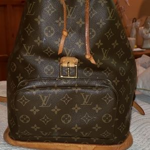 Auth Louis Vuitton Montsoris backpack